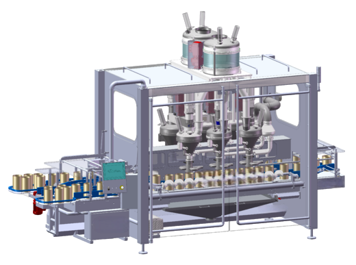SHPF-100H Six-Hopper Powder Filling Machine